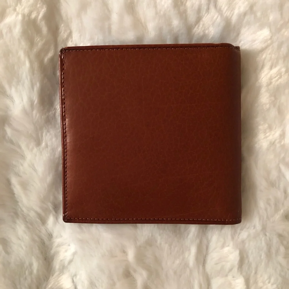 Coach Bi Fold Sport Calf Leather Credit Card Wallet in Original Box Large